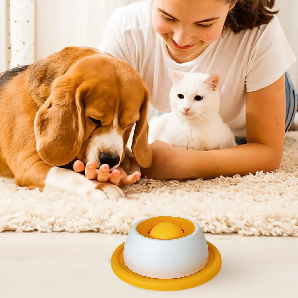 Interactive Pet Licking Mat for Cats and Dogs Non-Slip Slow Feeder Bowl with Raised Patterns Promotes Calmness and Oral Health Oasis Select