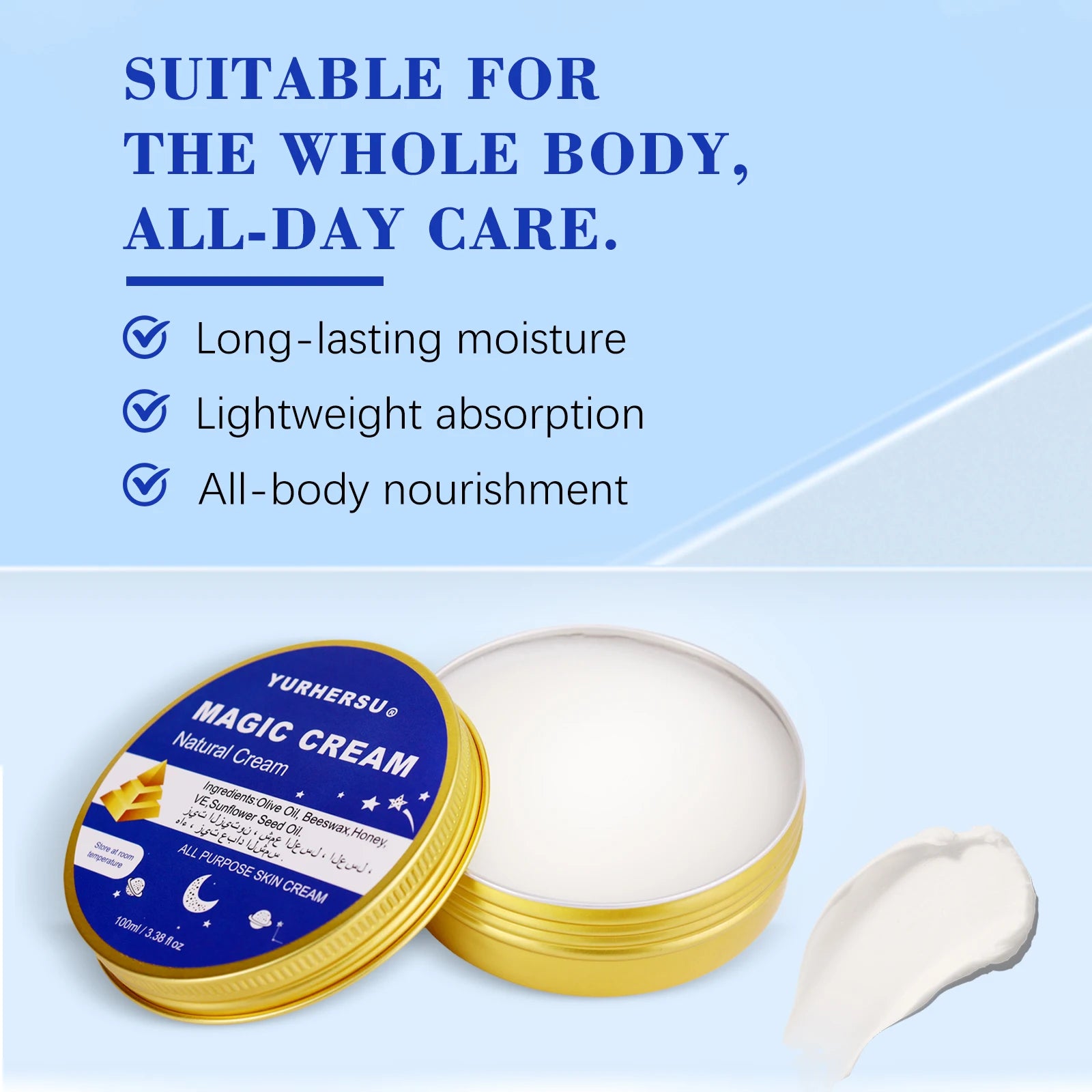 YURHERSU Brightening & Nourishing Face Cream 100ml Face Moisturizer Cream Oasis Select