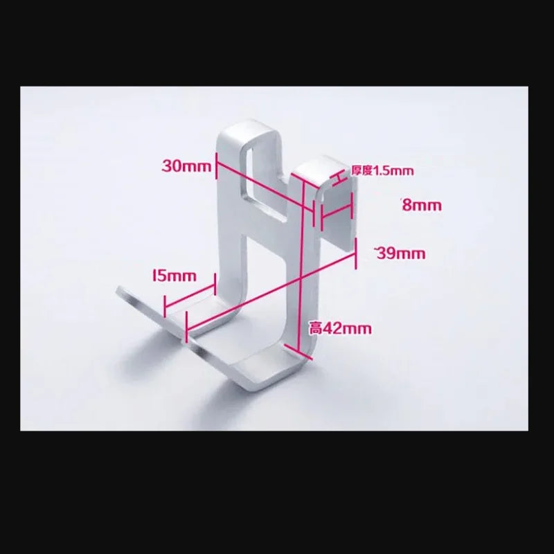 1pcs Space aluminum door hook H shape Hanging Bathroom kitchen Storage rack shower towel bag tableware Organize Hardware Oasis Select