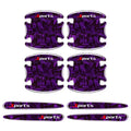 8PCS Car Door Handle Anti- Sticker Carbon Fibre Car Door Bowl Handle Protector Paint Protection Decorative Cover Oasis Select Purple