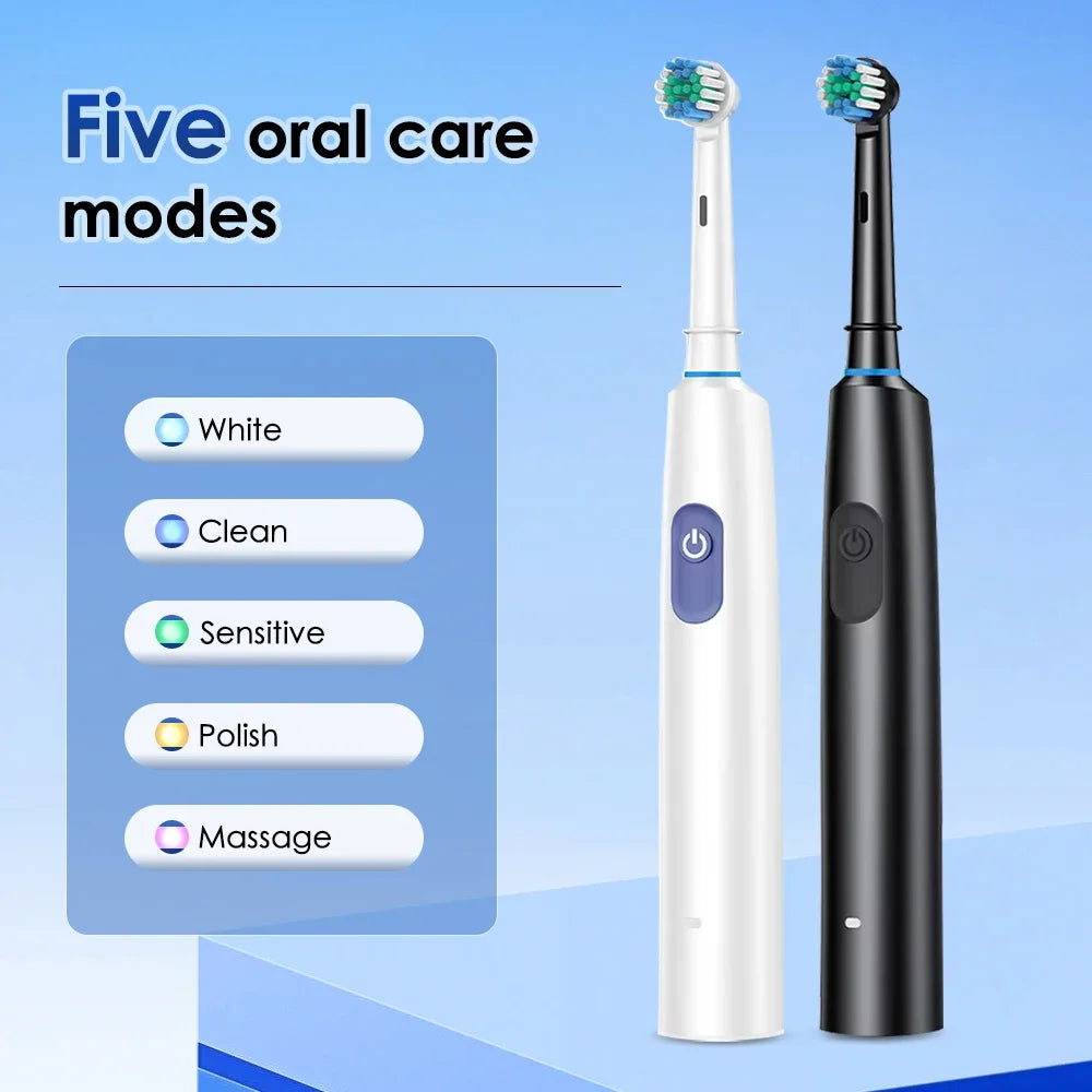 URGGU Sonic Electric Toothbrush – 5 Modes, Timer & 4 Heads