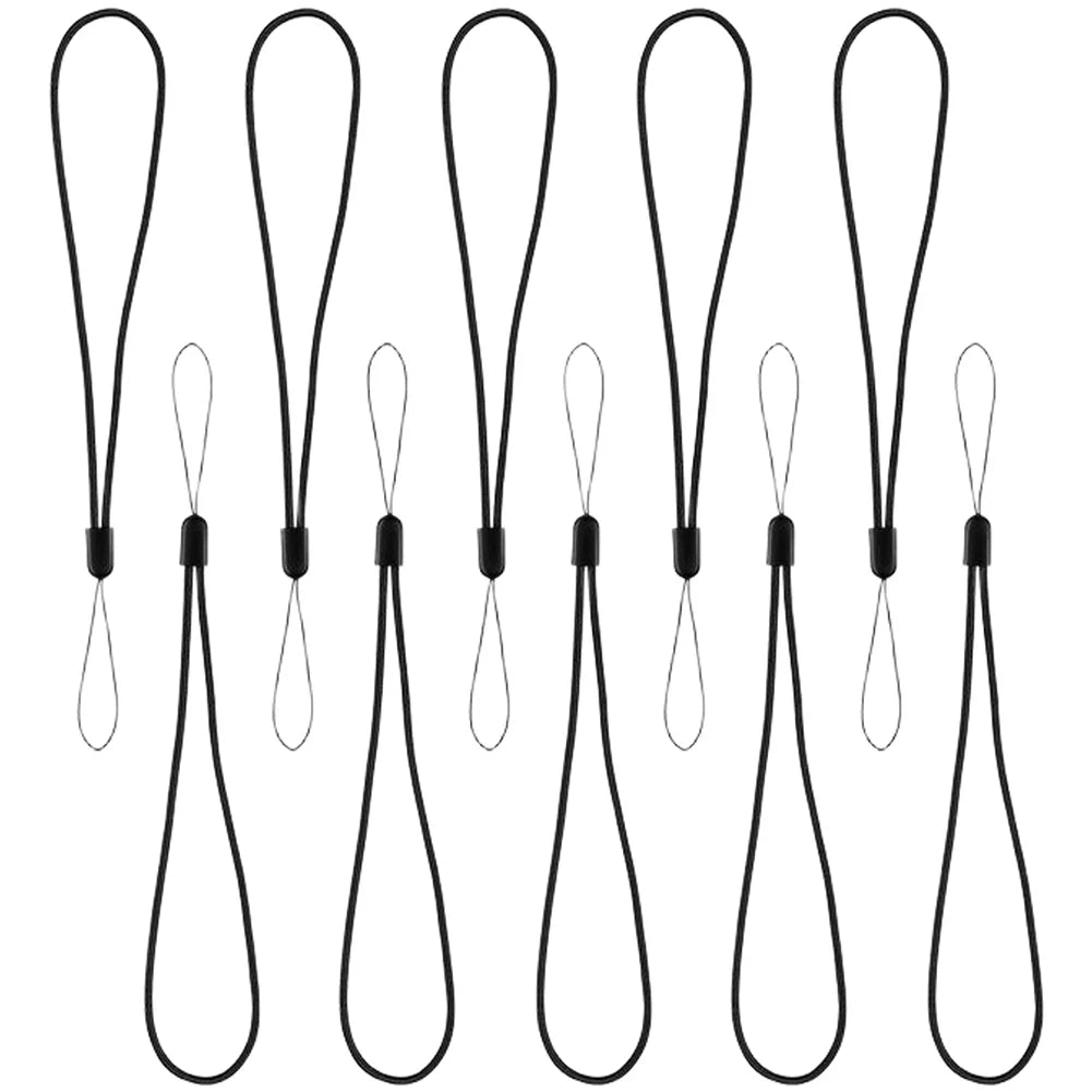 Stretchable Bike Computer Strap Anti-Loss Elastic Lanyard for GPS Devices Camera Mount Lights 15cm Unstretched 32cm Stretched Oasis Select black
