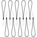 Stretchable Bike Computer Strap Anti-Loss Elastic Lanyard for GPS Devices Camera Mount Lights 15cm Unstretched 32cm Stretched Oasis Select black