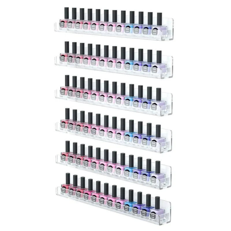 Clear Acrylic Floating Wall Shelf for Books, Makeup & Decor