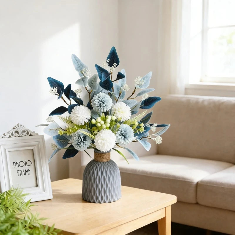 Lifelike Handmade Floral Bundle Composed of Peony and Hydrangea Blooms Long Lasting Artificial Blossom Material DIY Arrangement Oasis Select