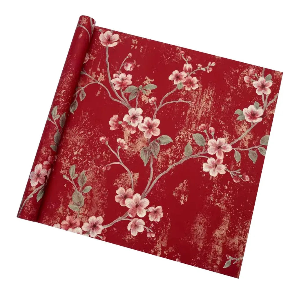 10piece 53cm Advanced Embossed Gilded Flower Paper Atmosphere Art Paper Bouquet Wrapping Floral Paper Gifts Flower 3D decor Shee Oasis Select Red Pink