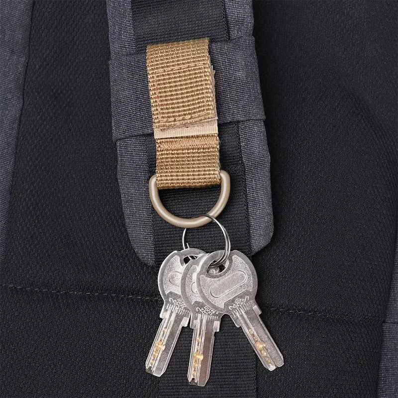 1/2pcs Outdoor Nylon Ribbon Webbing Buckle Key Hooks Clip Tactical Pouch Straps Belt Hooks Outdoor Belt Vest Backpack Hanger Oasis Select
