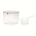 Set of High Capacity Plastic Jars, Laundry Organization Storage Boxes, Laundry Detergent Storage Container with 1 Scoop Oasis Select Clear