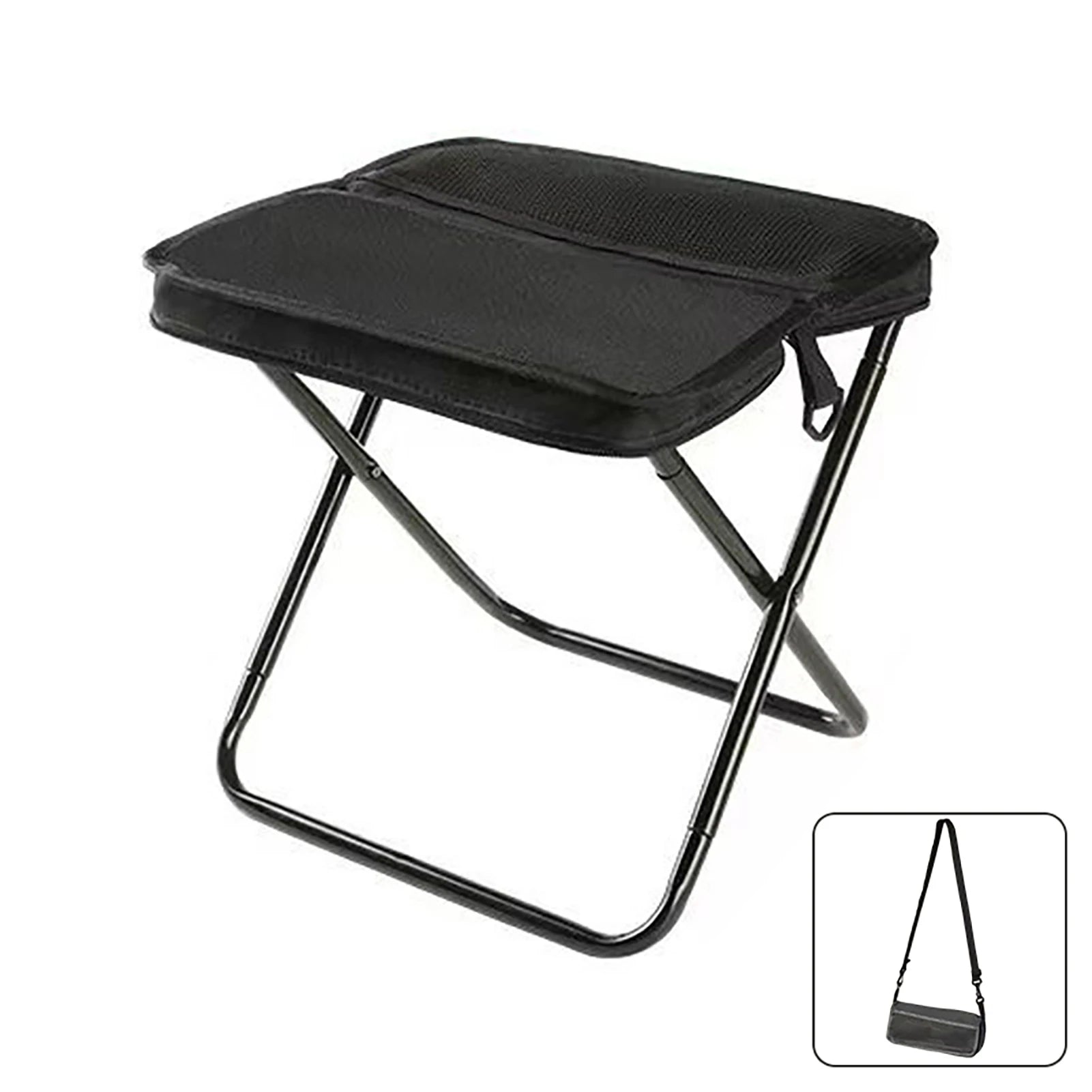 Portable Folding Camping Stool with Carry Bag | 265 lb