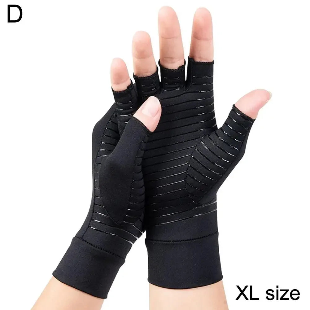 Copper Compression Arthritis Gloves with Strap | Women & Men Compression Gloves Oasis Select XL CN