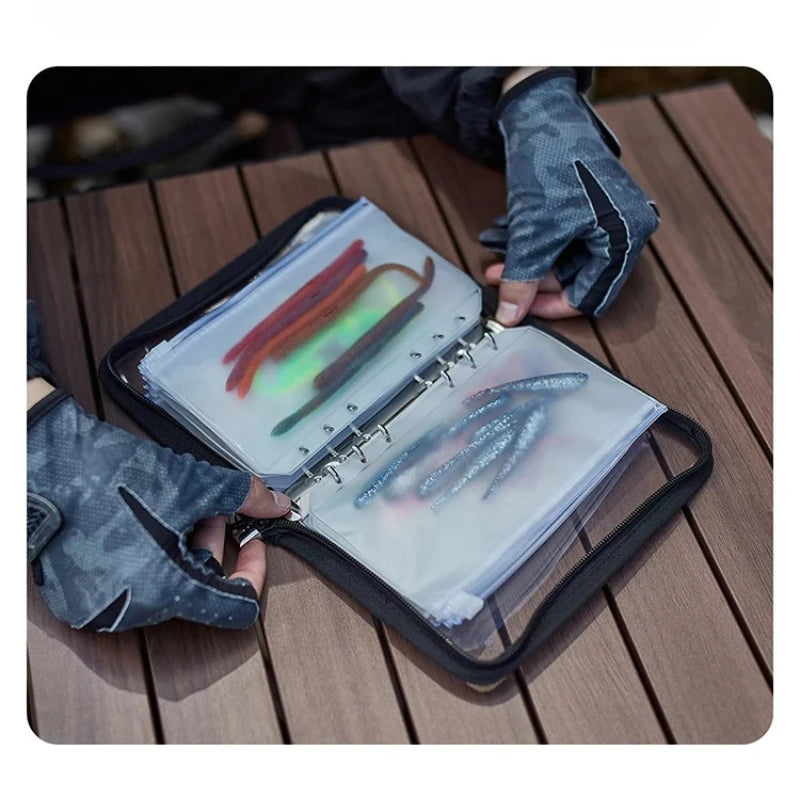Transparent Luya Bait Bag PVC Partitioned Waterproof Storage Bag Portable Fishing Tackle Accessories Sorting Organizer Pouch Oasis Select