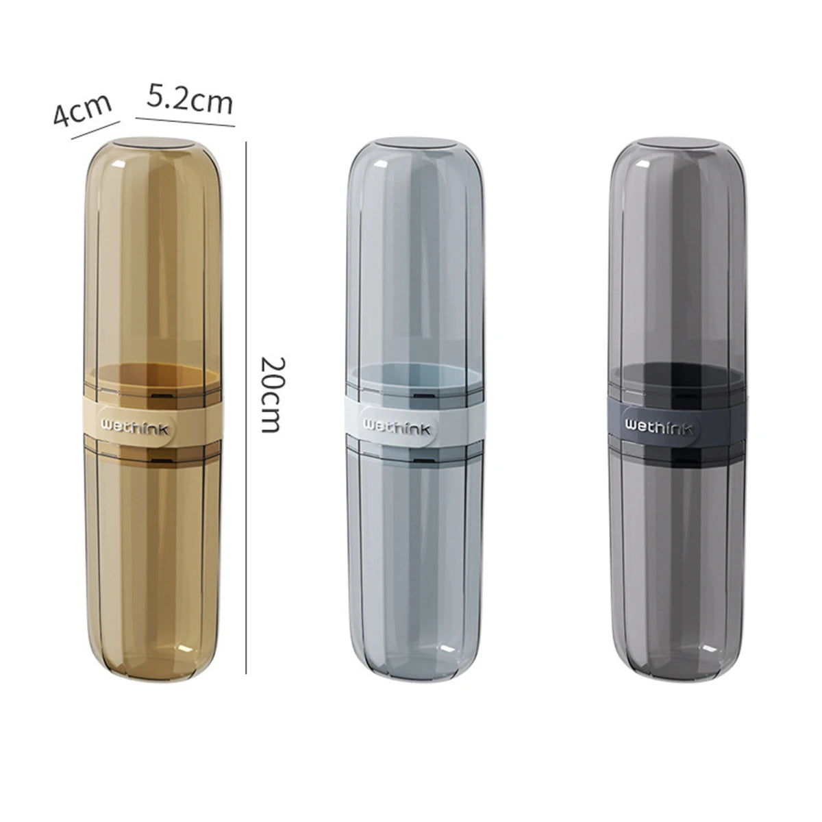 Portable Toothpaste Toothbrush Protect Holder Case Travel Camping Storage Box Protect Toothbrush Toothpaste from Dirt and Damage Oasis Select 3pcs Style B set