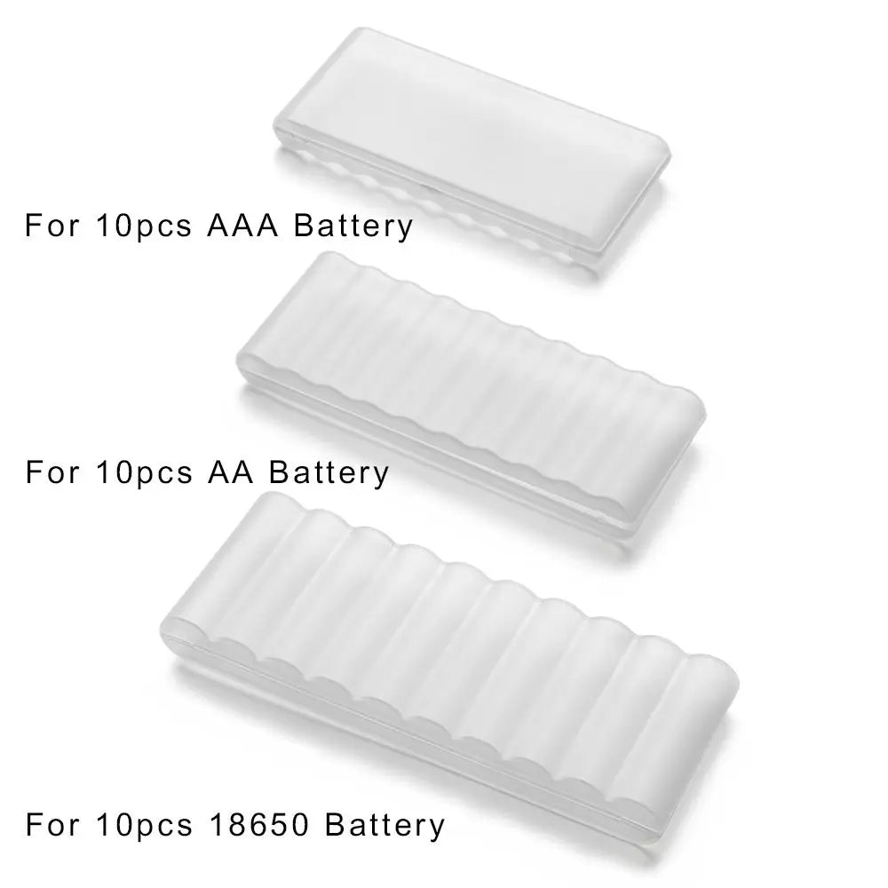 10-Slot Battery Organizer Case for AA, AAA & 18650