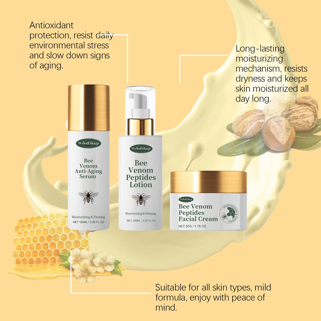 WOODSLEEP Bee Venom Anti-Aging Skincare Set – Serum & Cream Anti-Aging Skincare Set Oasis Select