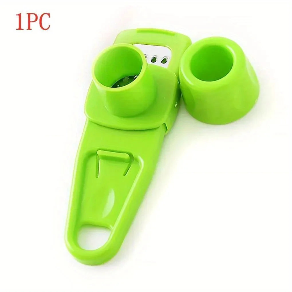 1 Pack Mini Garlic Grinder Creative Garlic Press Kitchen Garlic Mash Manual Garlic Mashing Green Kitchen Gadgets Oasis Select green