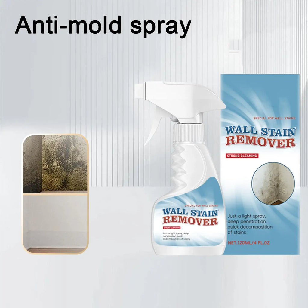 Mould Removal Spray Prevents Mould Regrowth 120ml/500ml Wall Stain Remover Bathroom Wall Mildew Cleaner Stain Spray Remover Oasis Select