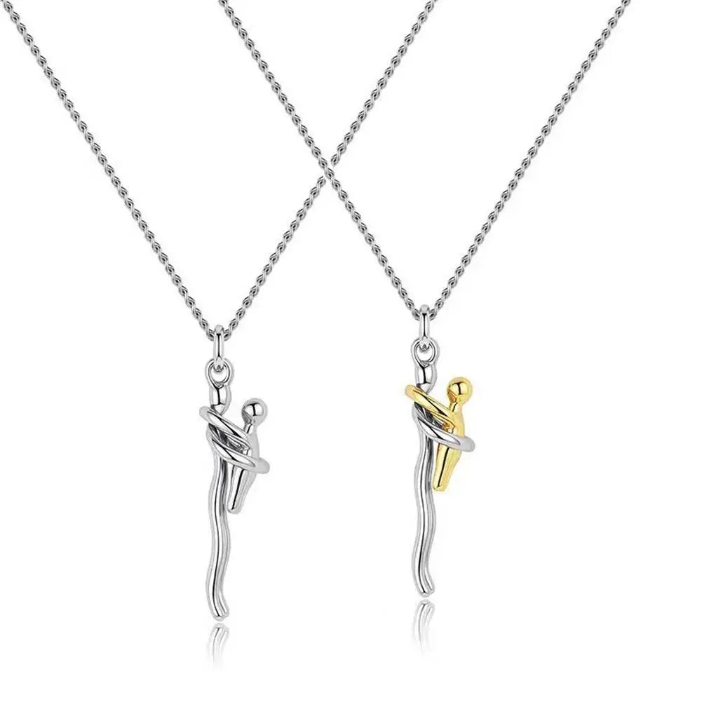 2026 NEW Hug Necklace Mother And Child Hug Pendant Love Embrace Jewelry Family Anniversary Valentine's Day Gift Oasis Select 2PCS
