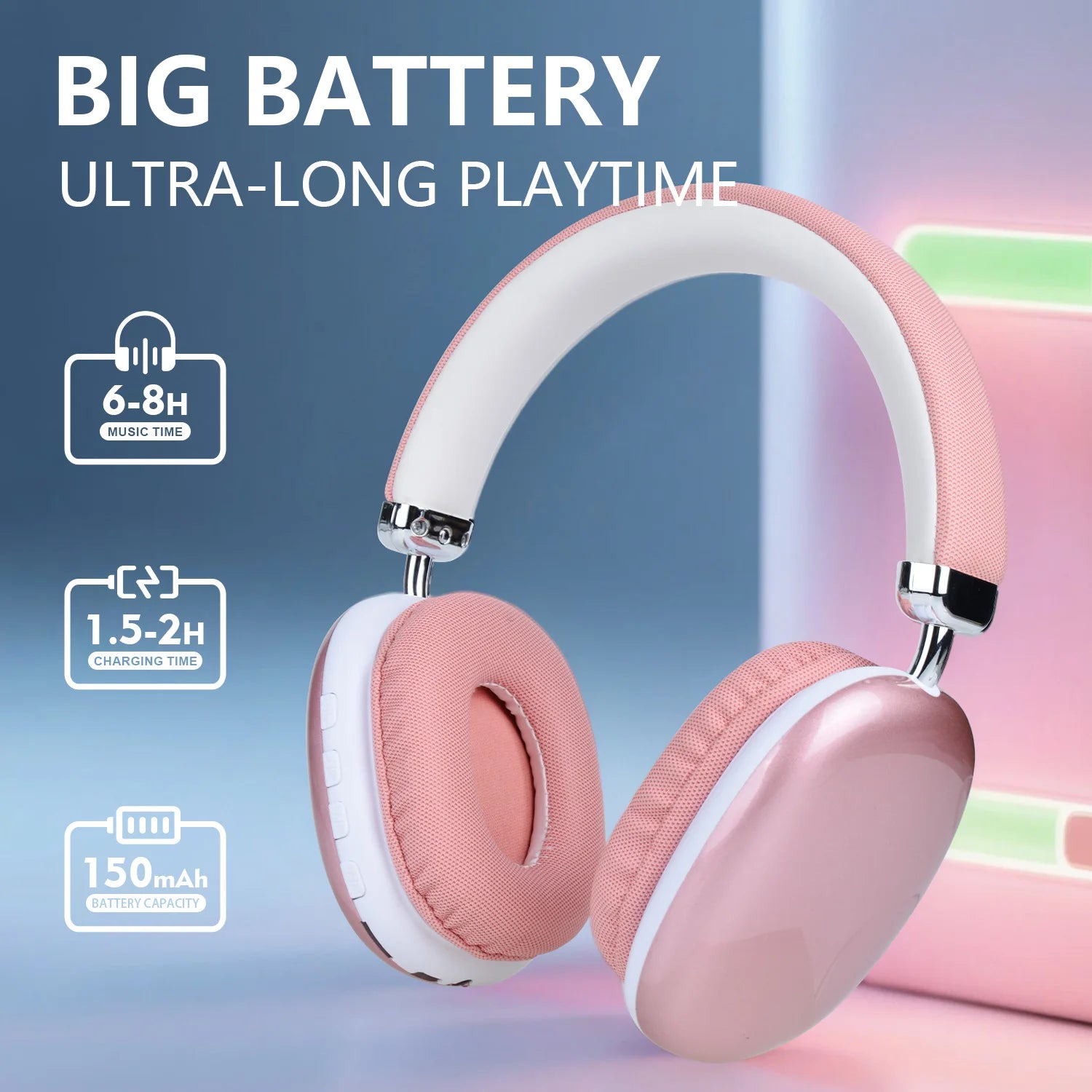 2026 New Over-Ear Bluetooth Headphones Wireless Stereo Surround Gaming Headset With Mic For iPhone Xiaomi Android Smartphones Oasis Select