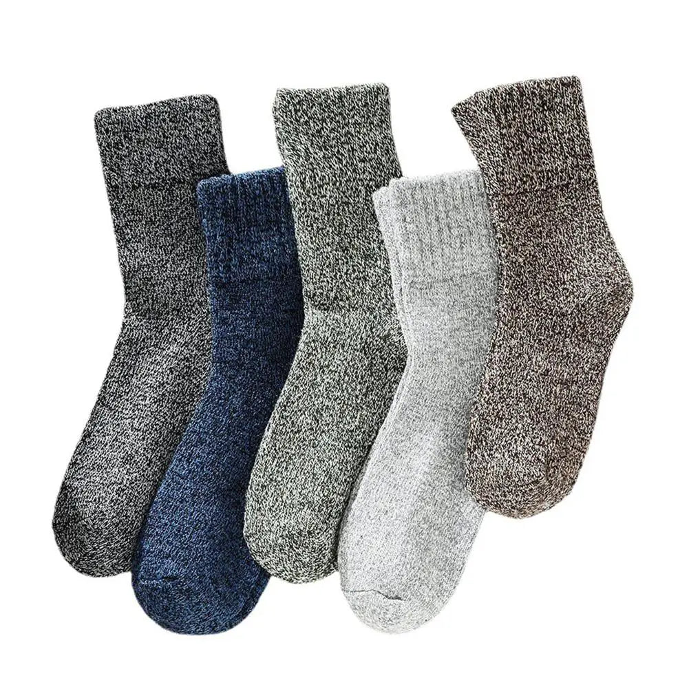 5-Pair Christmas Cartoon Socks Set – Soft, Warm & Festive