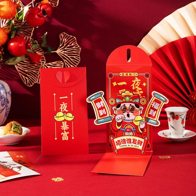 Chinese New Year Red Envelopes Red Pocket Year Of Horse Lucky Money Pockets Spring Festival Gift New Year Eve Hongbao Oasis Select A21