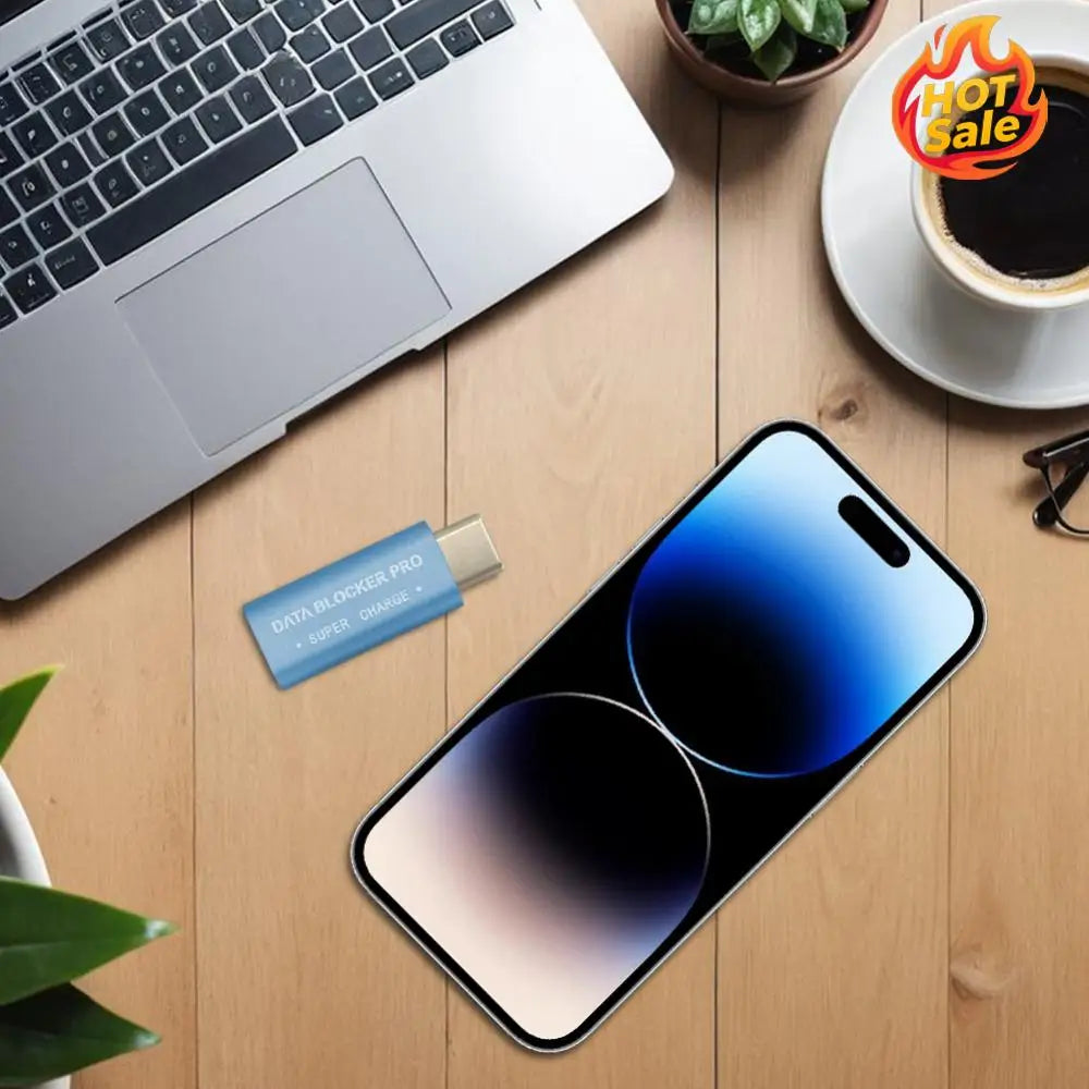 USB C Data Blocker Portable Type C Defender Type C Data Blocker Protect Against Juice Jacking Oasis Select