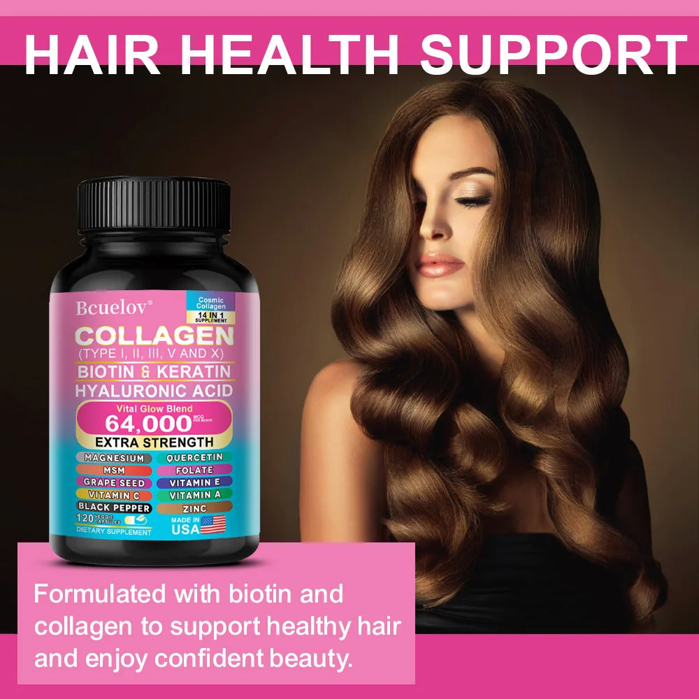 Collagen Peptide Supplement, Anti-Aging, Youthful Glow, Skin Elasticity, Strong Joints, Healthy Hair Growth, Healthy Nails Oasis Select