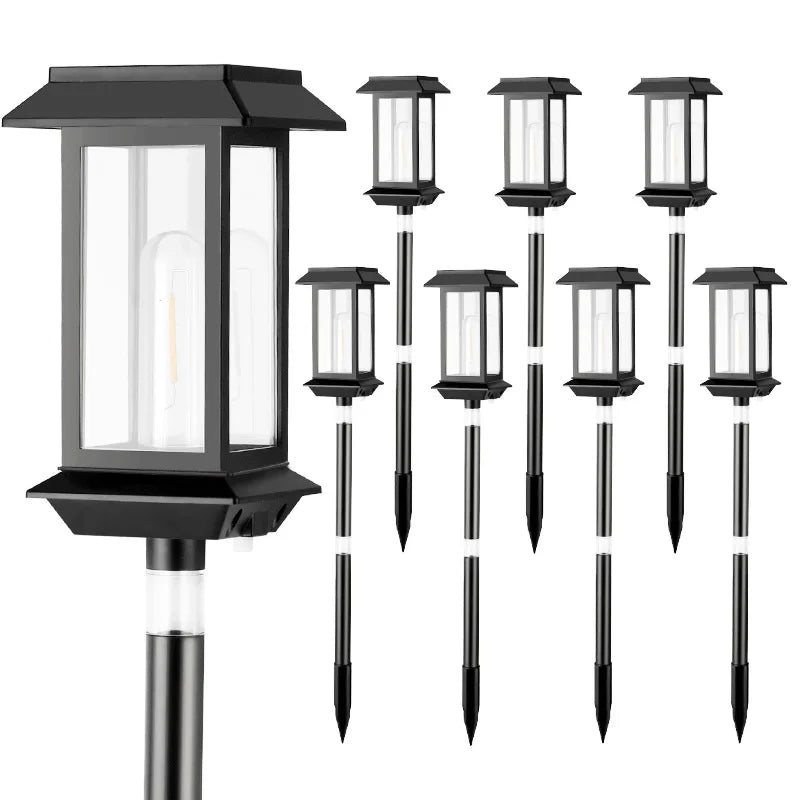 Solar Lamps, Outdoor Garden Lamps, Household Waterproof Garden Tungsten Filament Lawn Insert Lamps, Outdoor Atmosphere Oasis Select