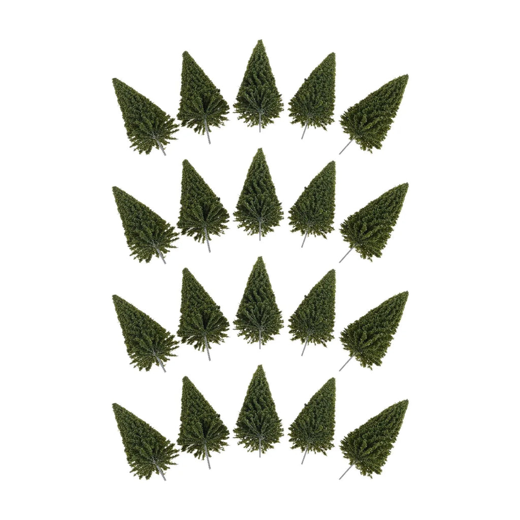 For Micro Scene Layouts,three-dimensional Models 20Pcs Spruce-colored Miniature Trees and For Desktop Iving Room Decorations Oasis Select