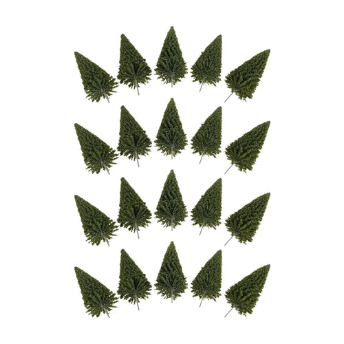 For Micro Scene Layouts,three-dimensional Models 20Pcs Spruce-colored Miniature Trees and For Desktop Iving Room Decorations Oasis Select