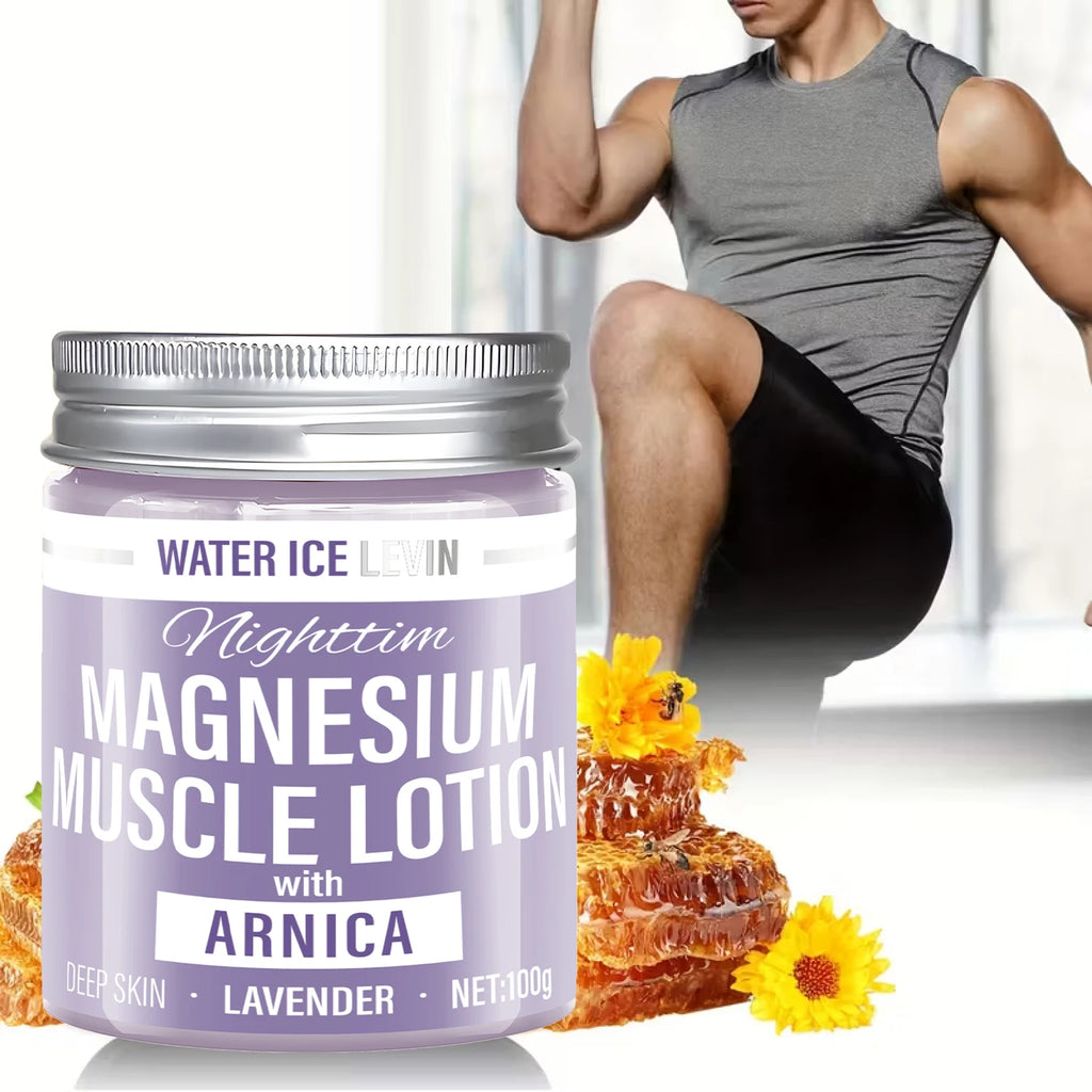 Magnesium Muscle Lotion – Hyaluronic Acid & Lavender 100g Body Lotion Cream Oasis Select