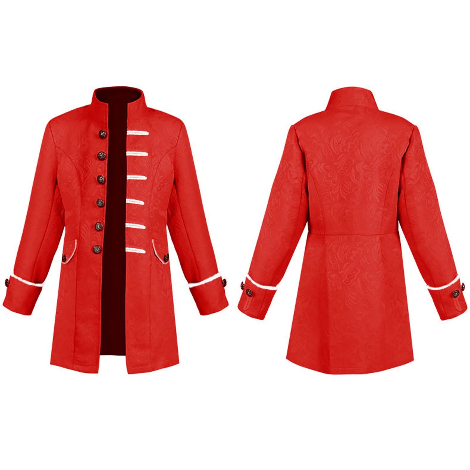 Boys Gothic Victorian Steampunk Tailcoat Cosplay Costume Jacket Boys Costume Jacket Oasis Select Red 145