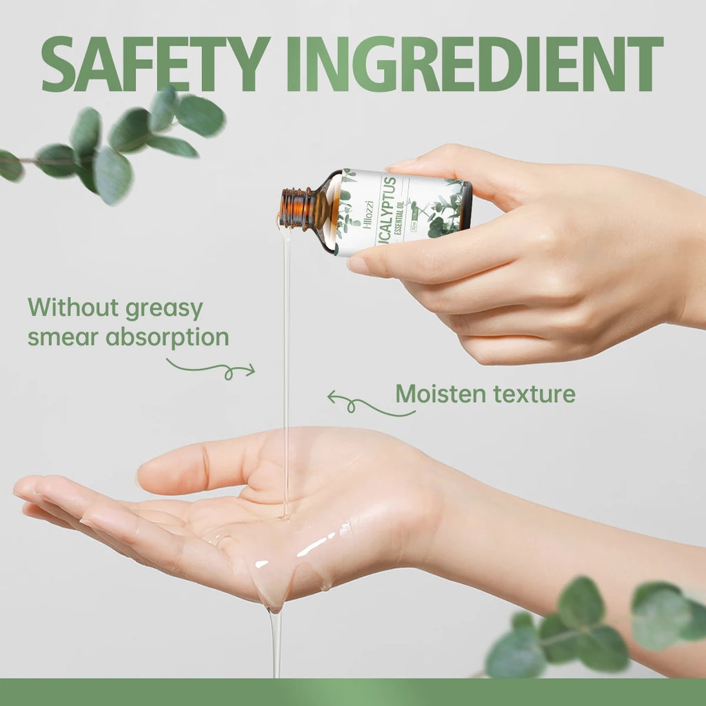 Hllozzi Pure Eucalyptus Essential Oil | Aromatherapy Diffuser