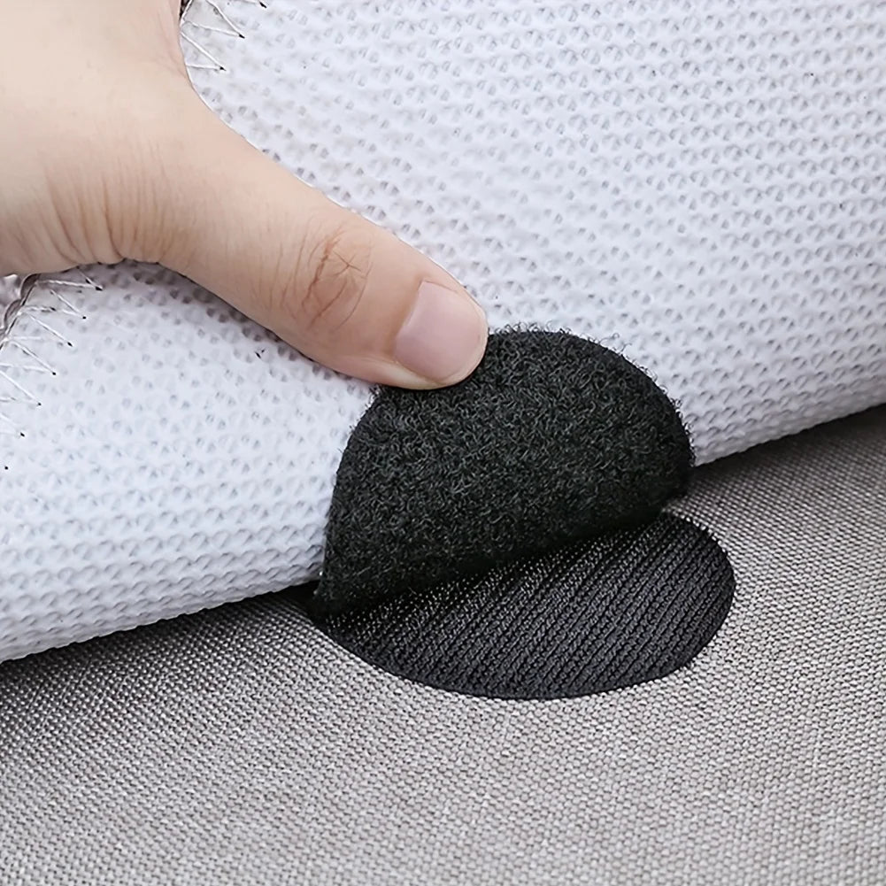 10/5Pairs 50mm Strong Self Adhesive Fastener Dots Nylon Sticker Hook and Loop Magic For Bed Sheet Sofa Mat Carpet Anti Slip Oasis Select