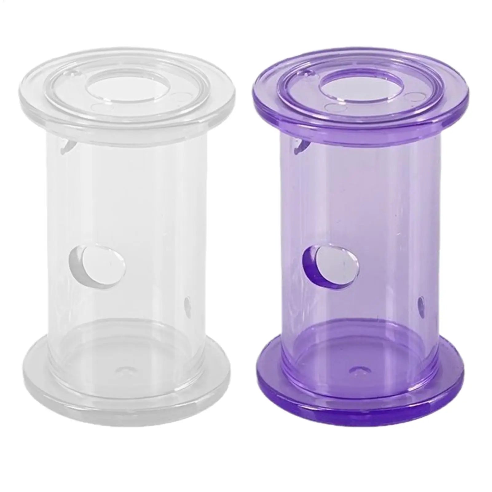 Reptile Feeding Food Bowl Slow Feeder Rolling Cylinder Clear Bearded Dragon Parakeet Foraging Toys for Bird Gecko Lizard Parrot Oasis Select