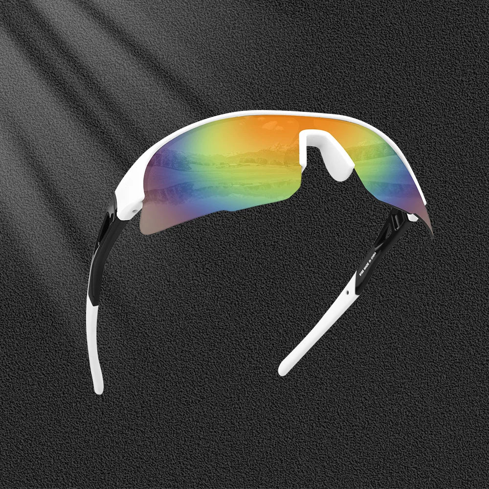 Cycling Glasses UV Protection Sports Sunglasses Lightweight Frame Surround Windproof Glasses for Cycling Running Hiking Oasis Select N-YJ-918507