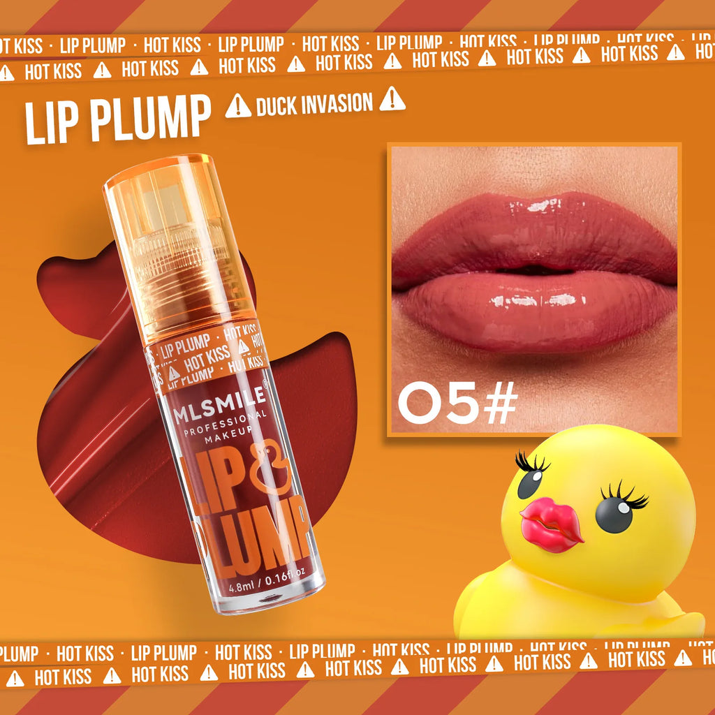 MLSMILE Mirror Lip Gloss Plumping Oil – Cute Duck, 4.8ml