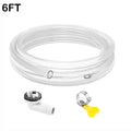 3/6/10 Ft Air Conditioner Drain Hose Leakproof Portable AC Drain Pipe Replacement with Hose Connector and Clamp Extension Pipe Oasis Select 6FT