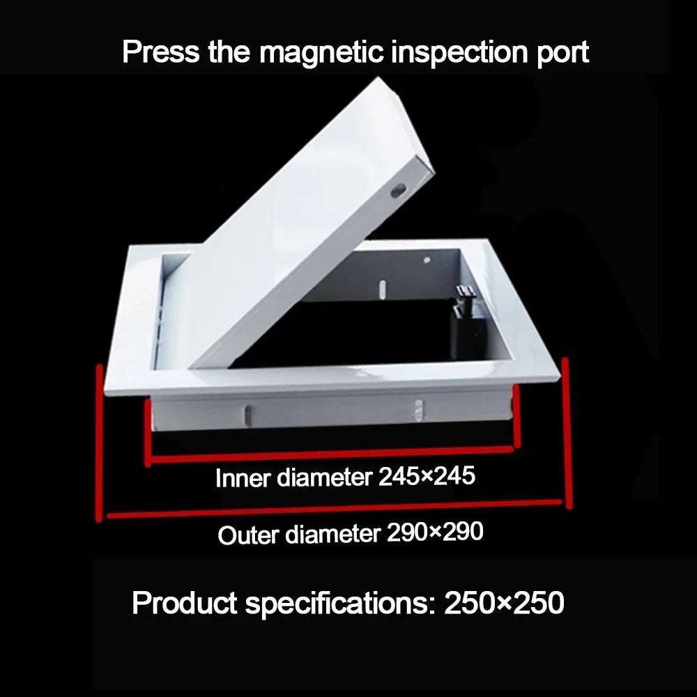 Aluminum Alloy Access Panel Easy-Snap Opening Flush Inspection Hole Removable Inspection Port Hatch Decoration Universal Oasis Select B4 as picture