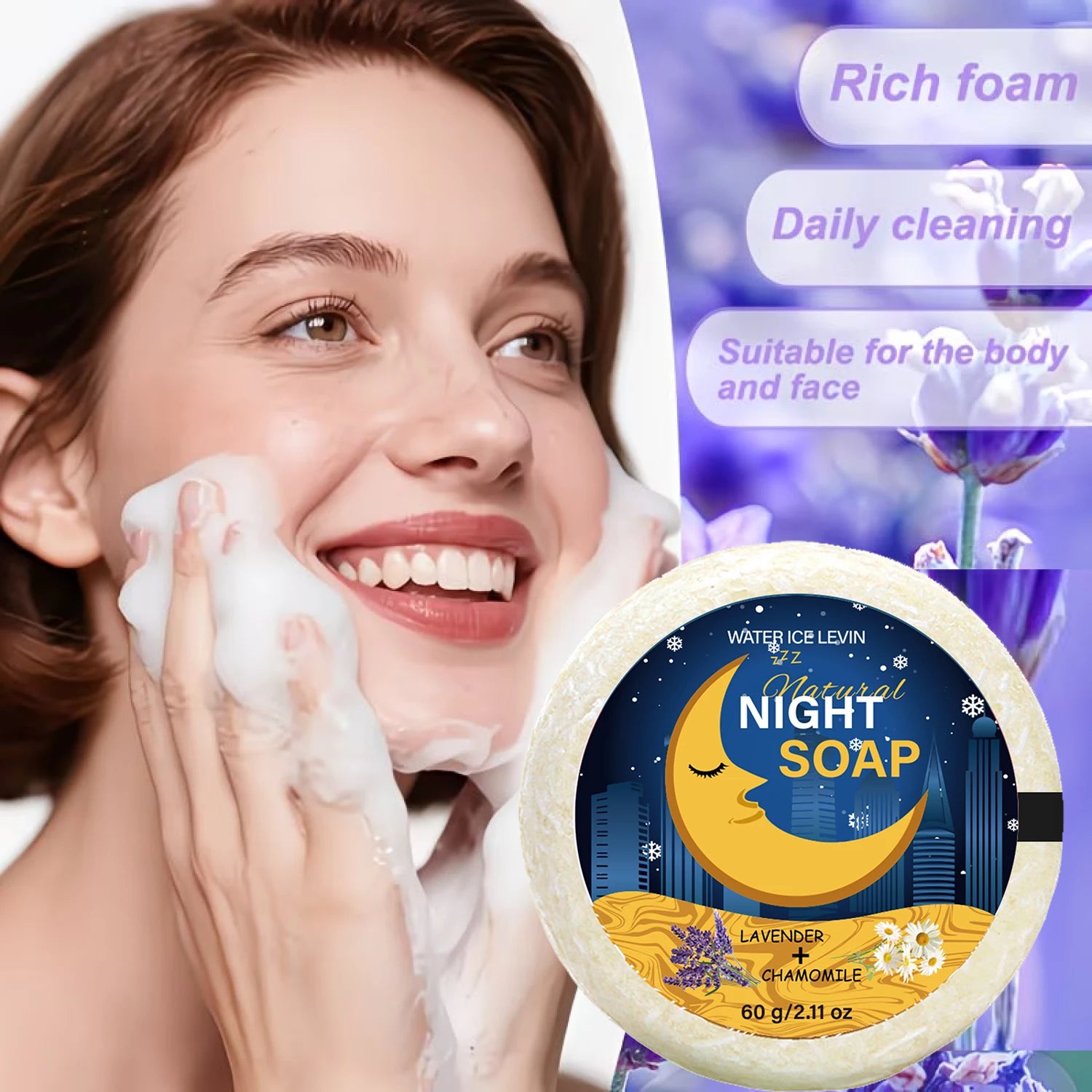Niacinamide Night Bath Soap – Herbal Extracts & Hydrating Bath Bar Soap Oasis Select