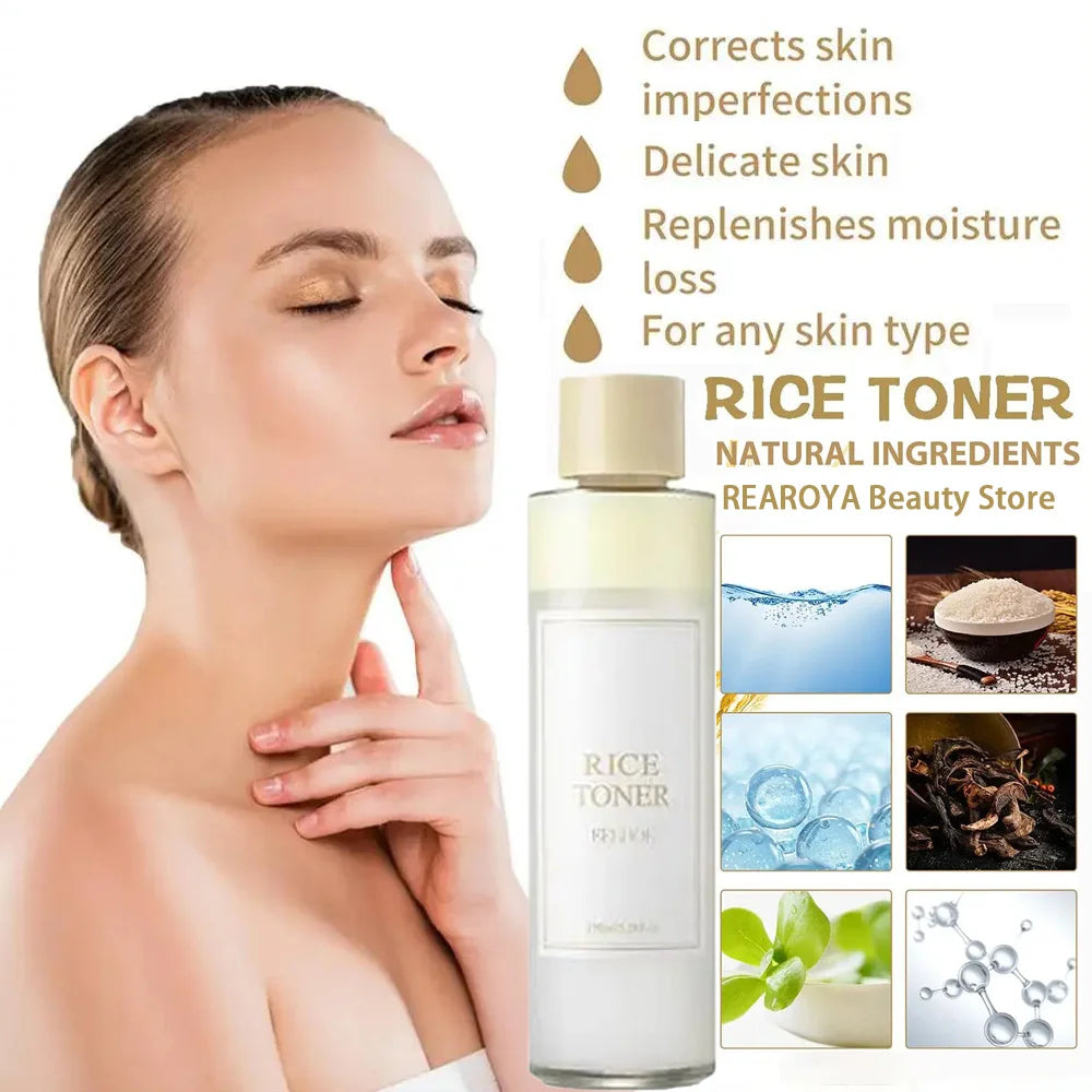 REAROYA Rice Toner – Brightening, Firming & Moisturizing 150ml Rice Face Toner Oasis Select