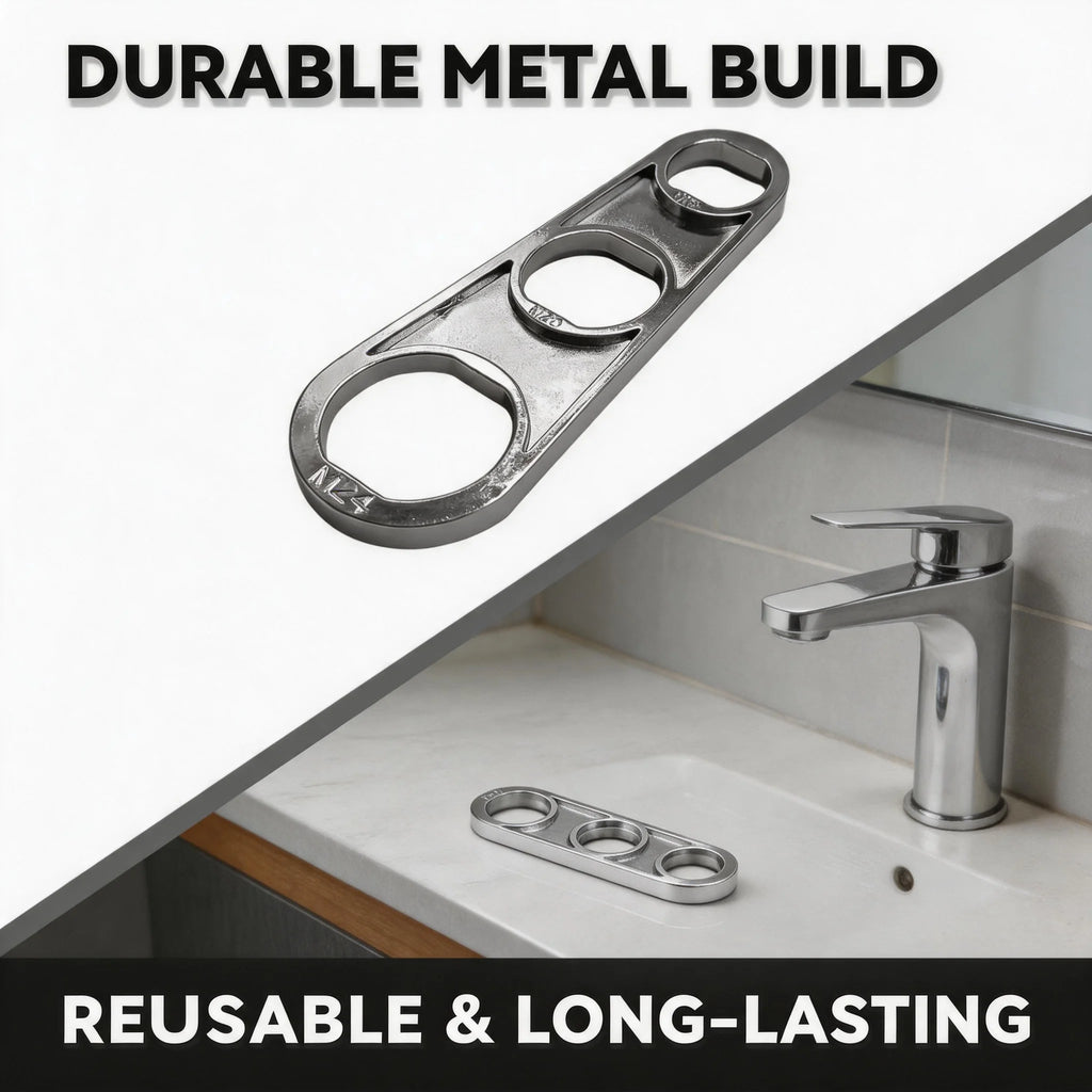 Faucet Maintenance Tool Practical 2 In 1 Faucet Aerator Wrench Water Flow Adjusting Faucet Bubbler Wrench Plumber Home Bathrooms Oasis Select