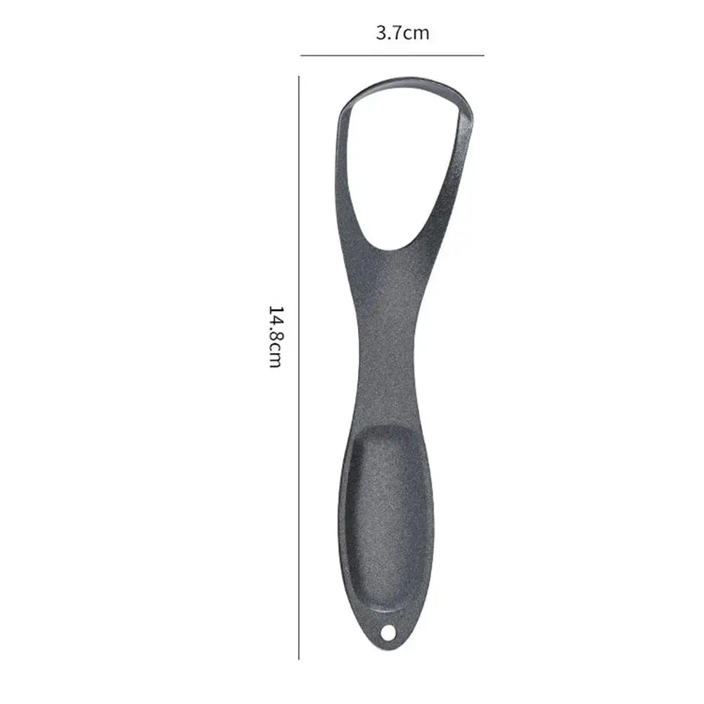 Stainless Steel Tongue Scraper Fan-Shaped Tongue Cleaner for Fresh Breath, Oral Hygiene Care Tool Coated Tongue Toothbrush Oasis Select