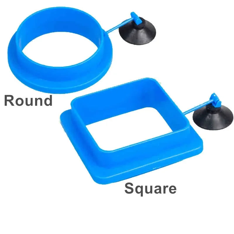 Aquarium Suction Cup Feeder Fish Tank Ring Feeder Fish Tank Station Floating Food Tray Feeder Fish Tank Accessory aquarium Oasis Select