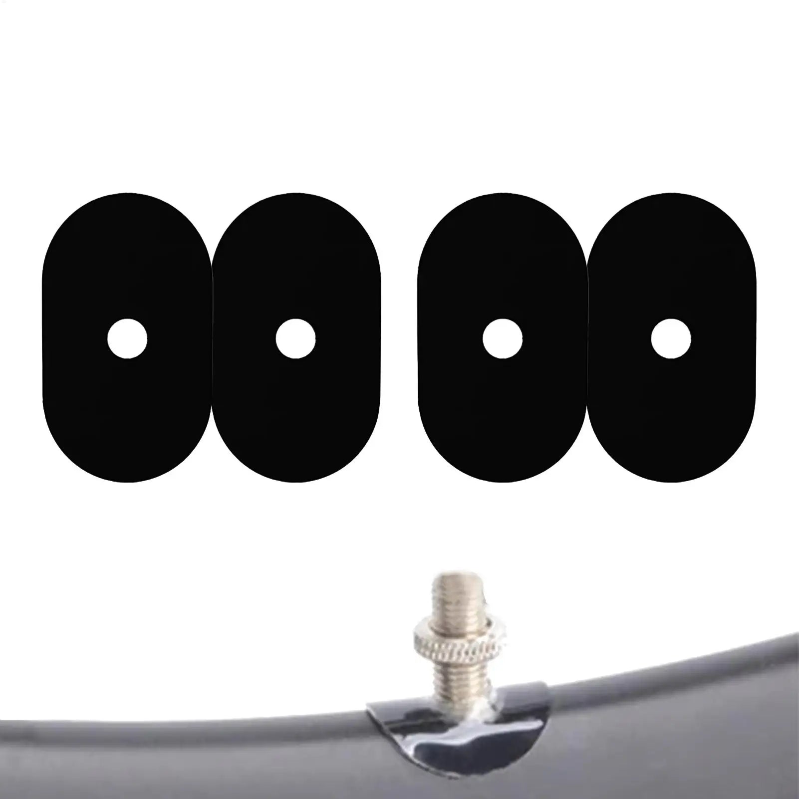 Cycle Tire Nozzle Sticker 4X Cycle Tire Valve Sticker Cycle Valve Pad Sticker Adhesive Protective Glue Pad for Mountain Road Oasis Select