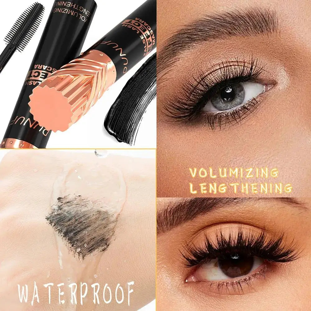 DUNUF Black Waterproof Mascara – Volumizing & Lengthening 24H