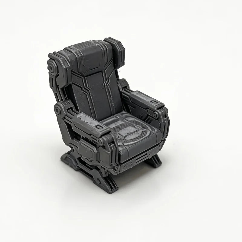 Futuristic Sci-Fi Chair Ornament Miniature Seat for Starship Dioramas Wargaming Action Figures DisplaysDIY Scene Decoration Gift Oasis Select Dark grey seats