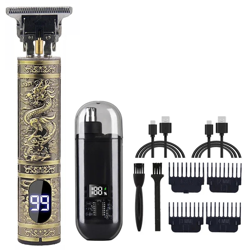 WEEME 806-HW Electric Hair Clipper UBS Rechargeable Cordless Beard Trimmer Men Powerful Electric Hair Clipper Trimming Tool Oasis Select 067-Dragon-VHS
