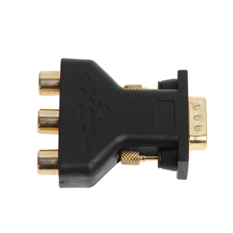 VGA to RGB Component Video Adapter – Male to 3-RCA Female Jack