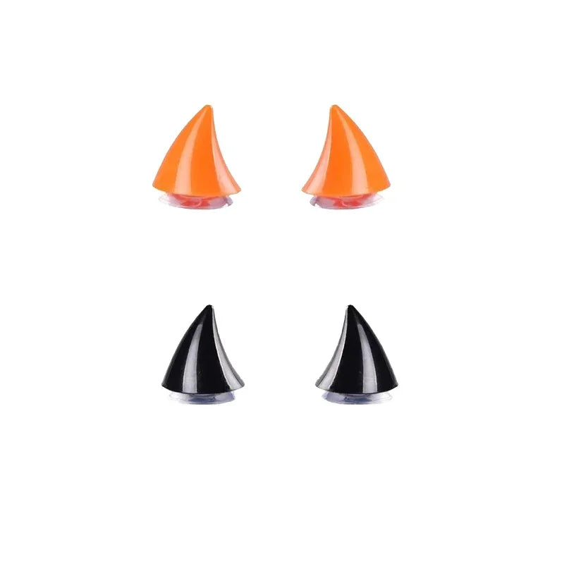 Motorcycle Helmet Cute Corner Rubber Horn Decoration Motocross Full Face Off Road Helmet Decoration Moto Car Accessories Oasis Select Mix-2 sets 2