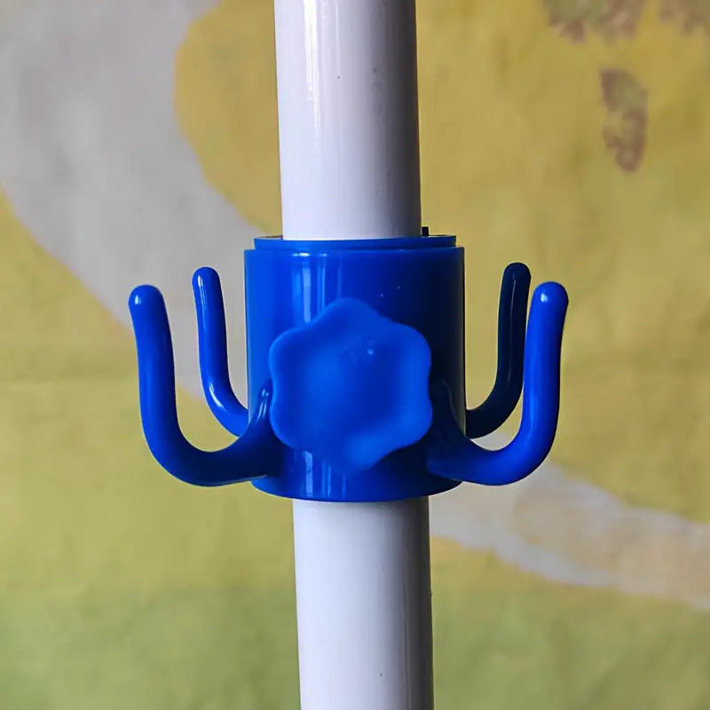 Versatile Beach Umbrella Hanging Hook Detachable Wear-resistant Hook Outdoor Space-saving Sun Umbrella Storage Holder Oasis Select Blue
